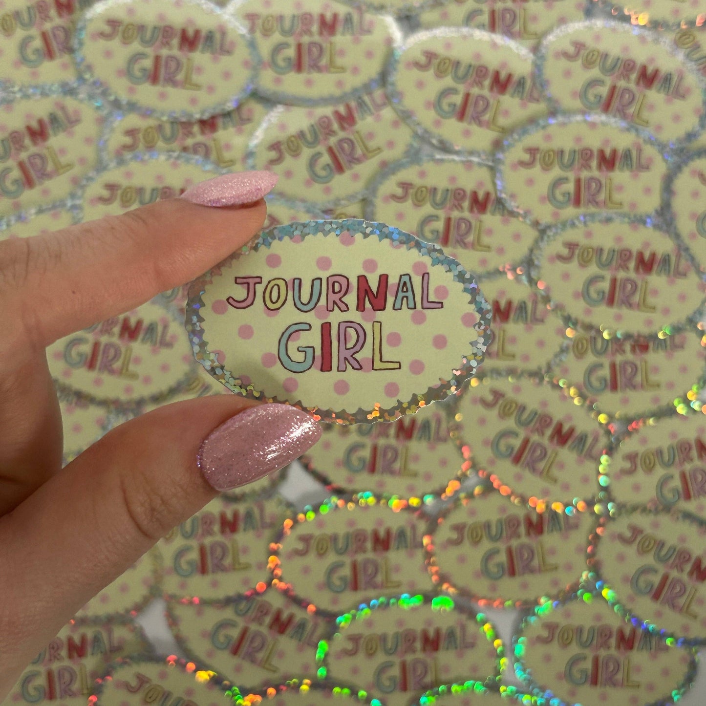 NanyCraftShop Journal Girl Sticker