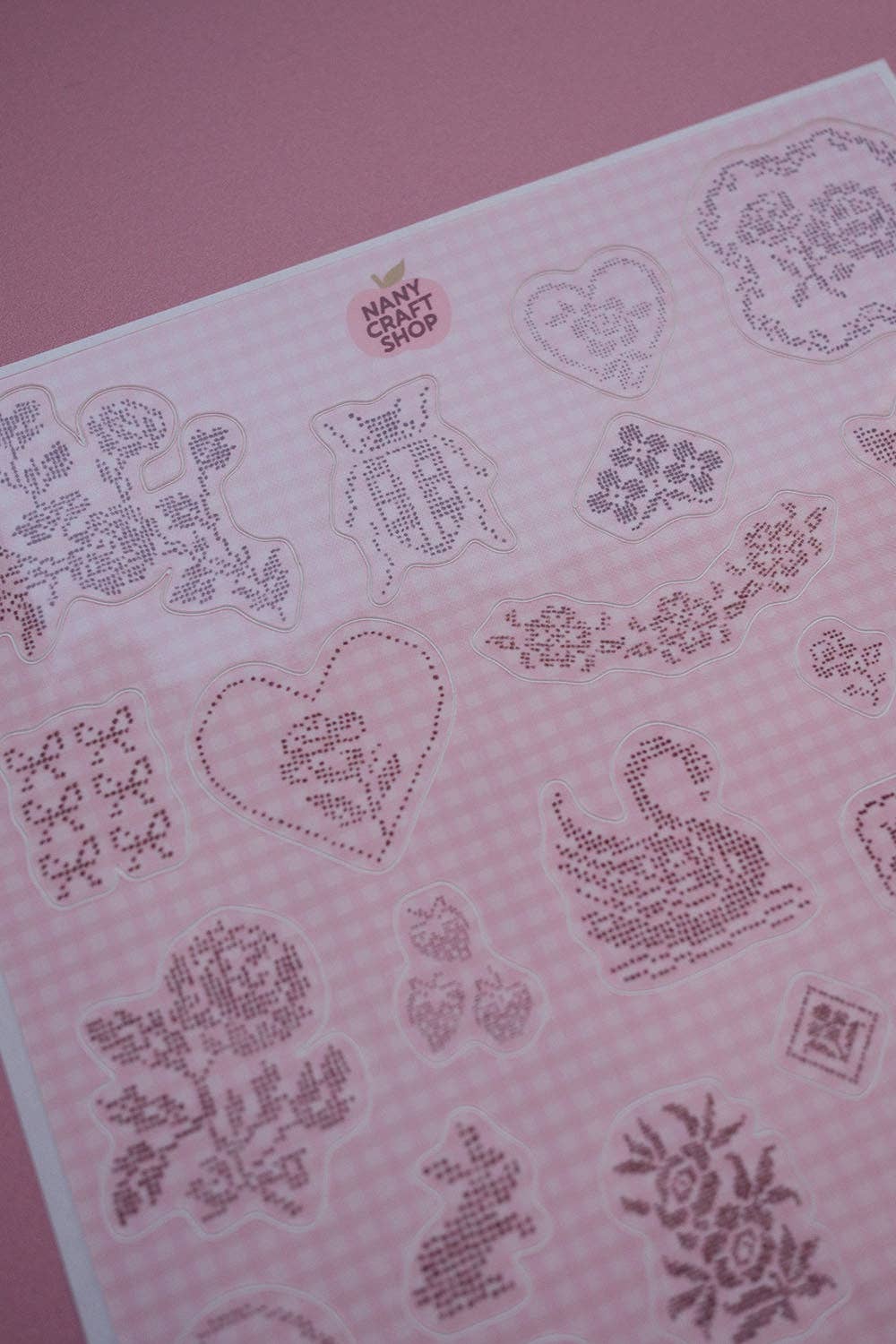 COMING SOON: Nany Craft Shop - A5 Embroidery Sticker Sheet