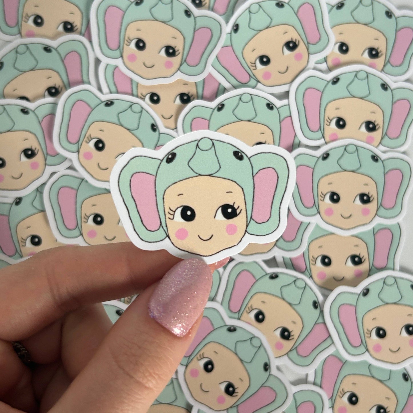 NanyCraftShop Baby Elephant Sticker