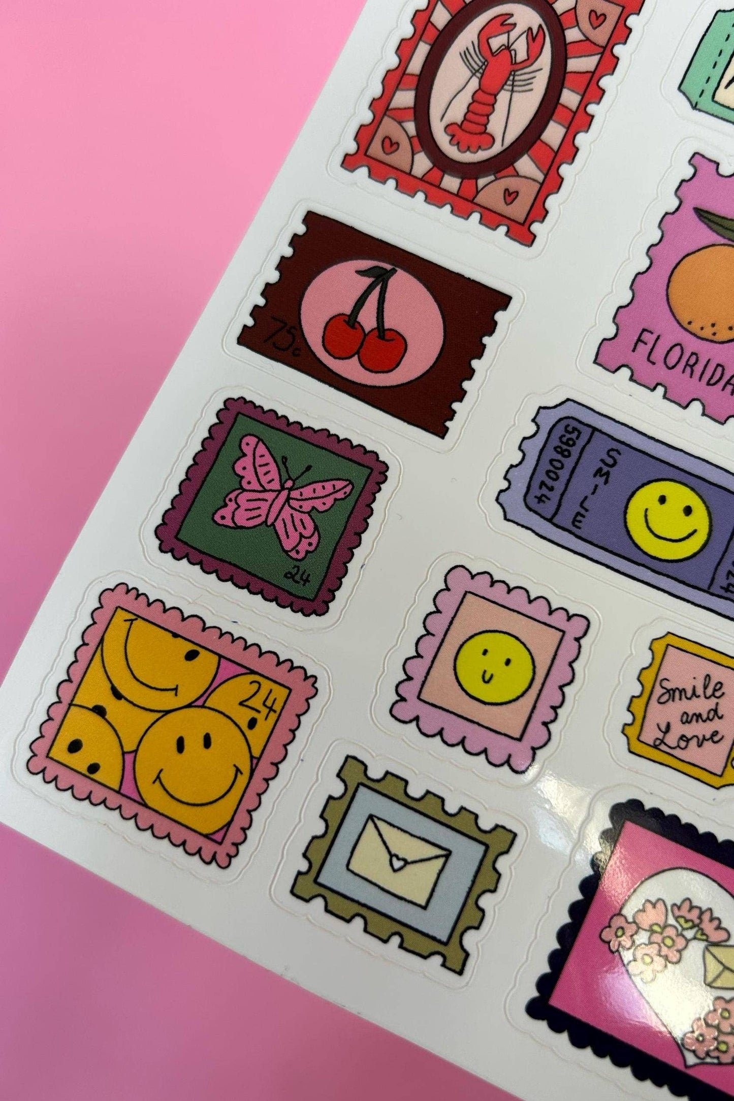 NanyCraftShop A6 Stamp Sticker Sheet