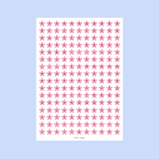 Studio Magari - Star Alphabet Sticker Sheet