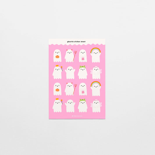Tillie Rose Studio - Ghosties Pink Sticker Sheet