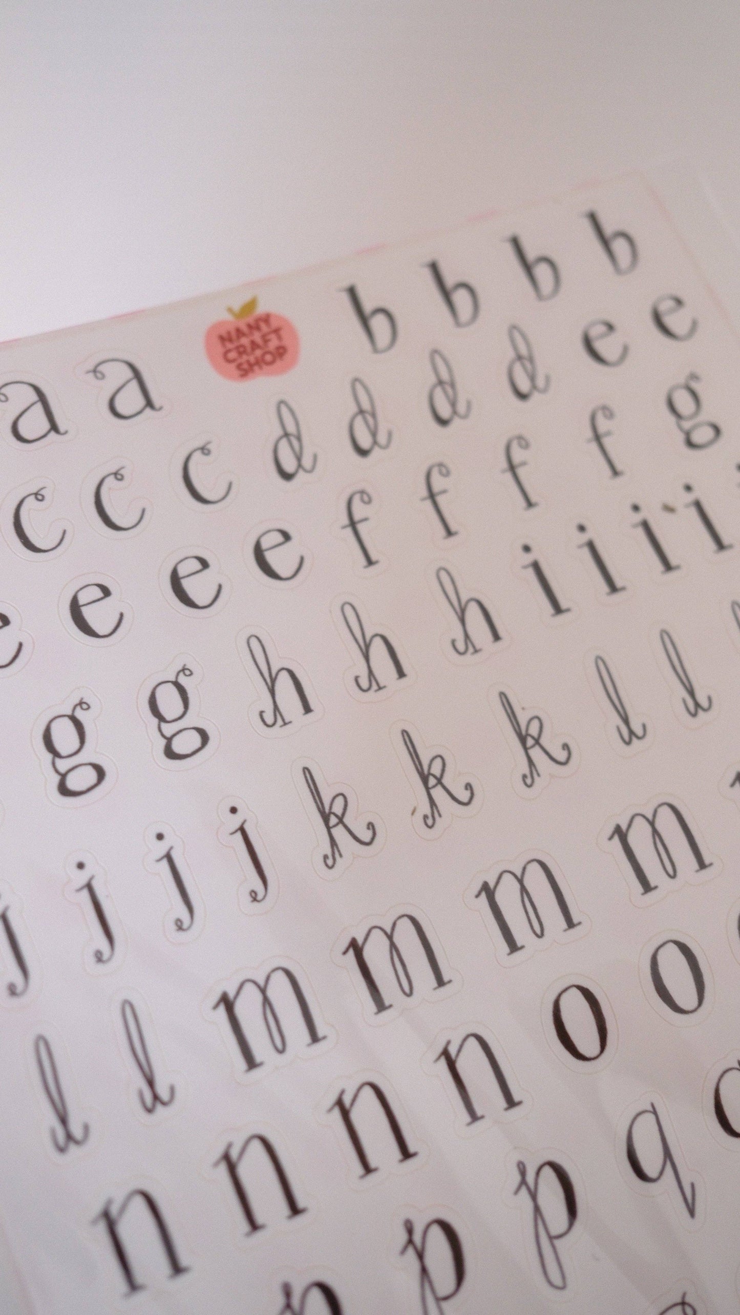 COMING SOON: Nany Craft Shop - A5 Whimsical Alphabet Sheet