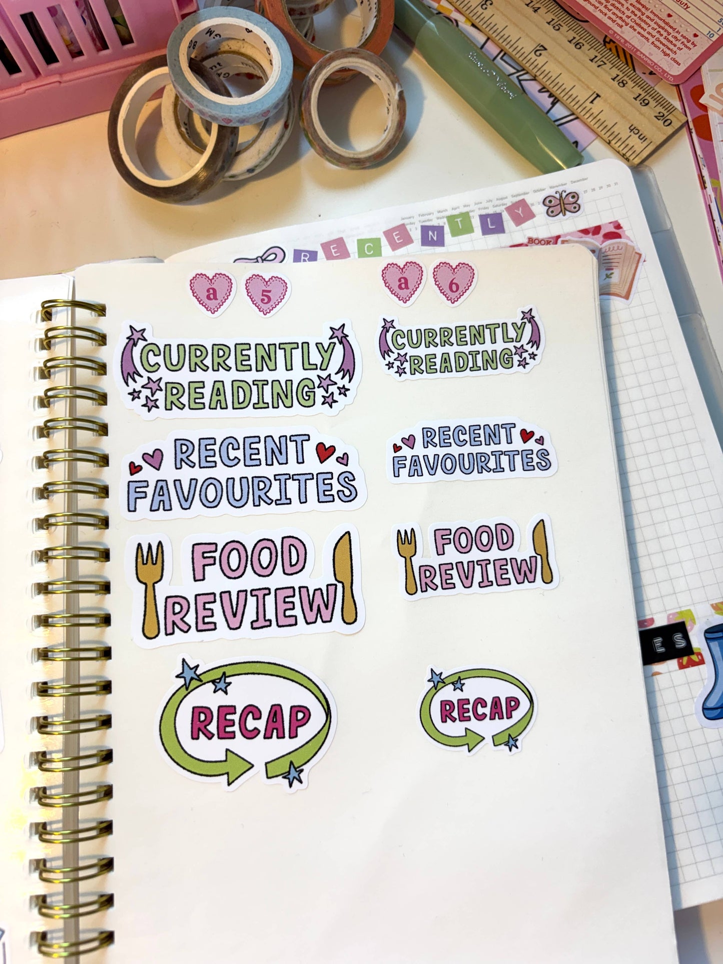 COMING SOON: Slinky Sketches - Favourites A6 Matte Sticker Sheet