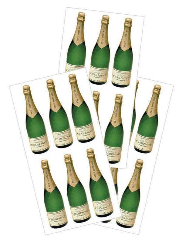 Paper House - Champagne Bottle Stickers