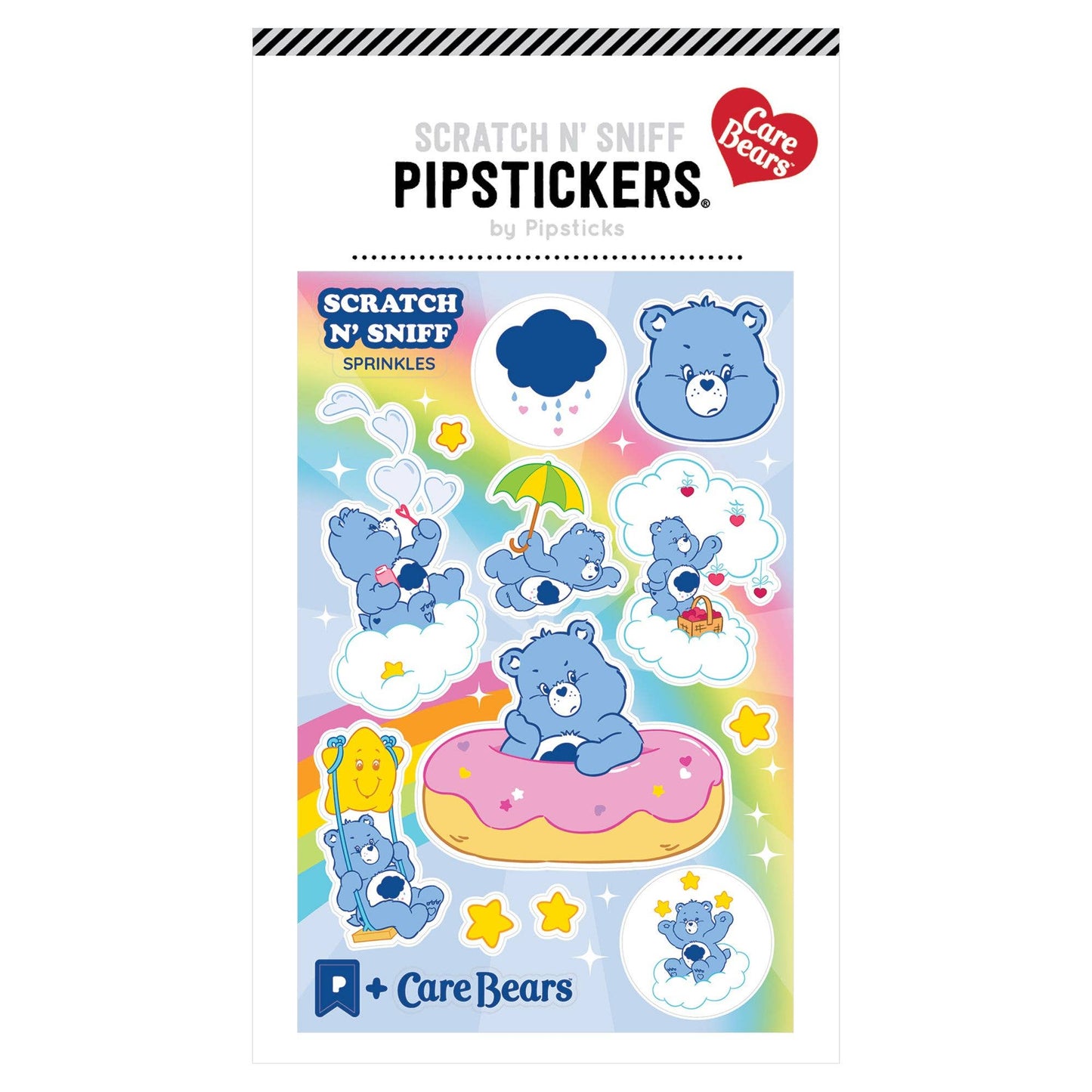 Pipsticks Fluffy Grumpy Bear Scratch'n Sniff