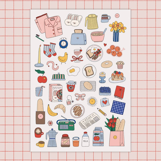 Hollie Fuller - Breakfast Sticker Sheet