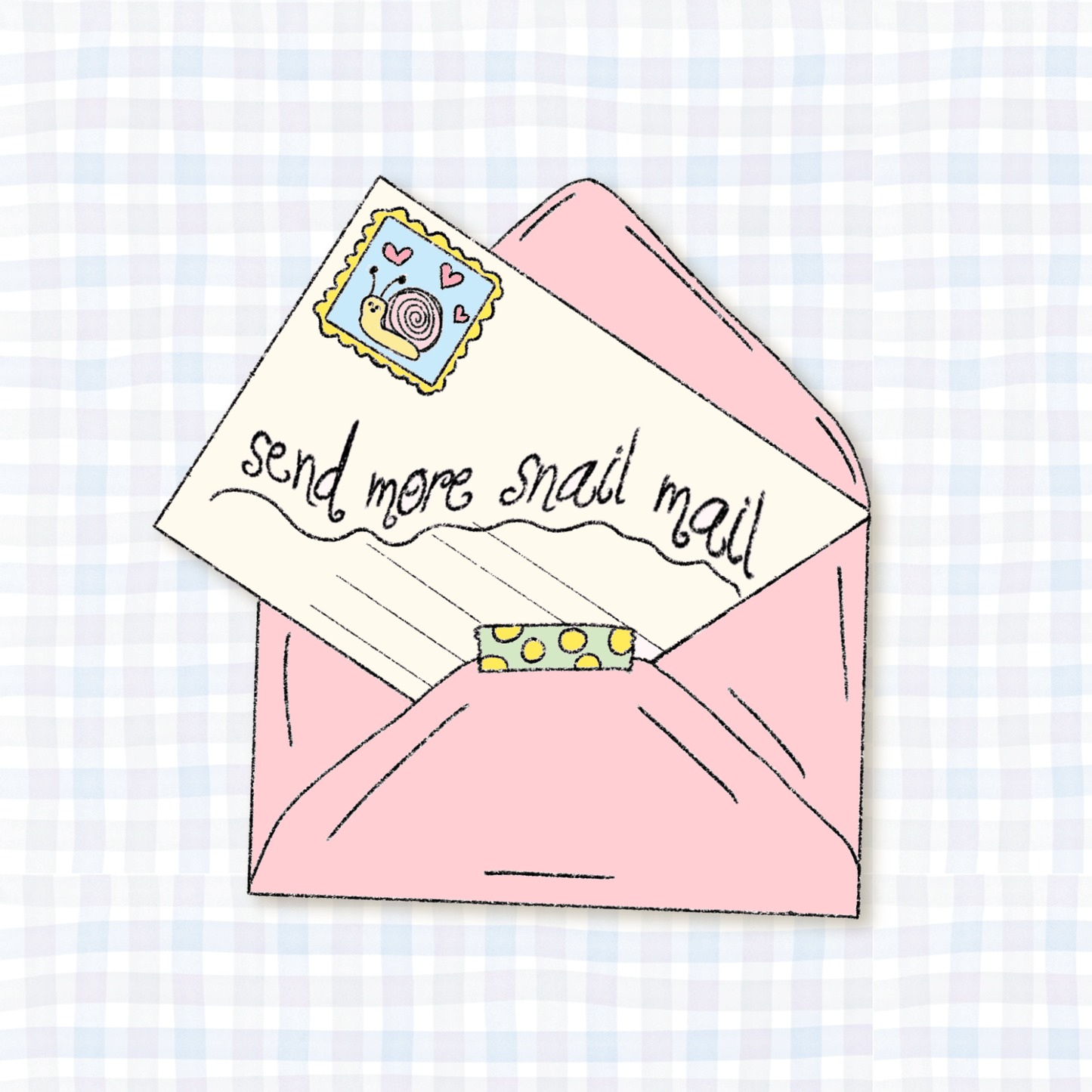 COMING SOON: Shyla's Journal - "send more snail mail" Vinyl Sticker