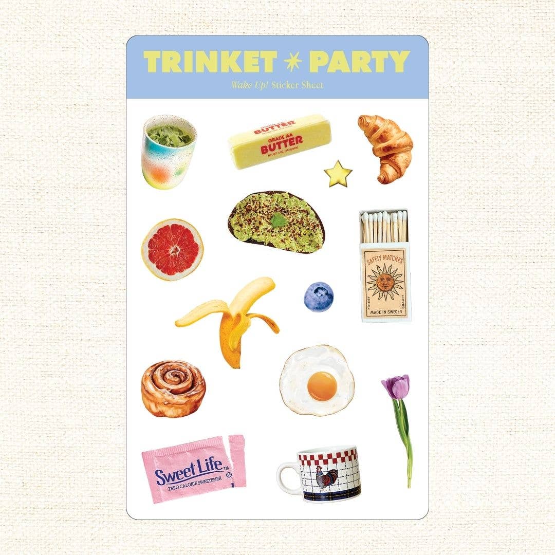 Trinket Party - Wake Up! Sticker Sheets