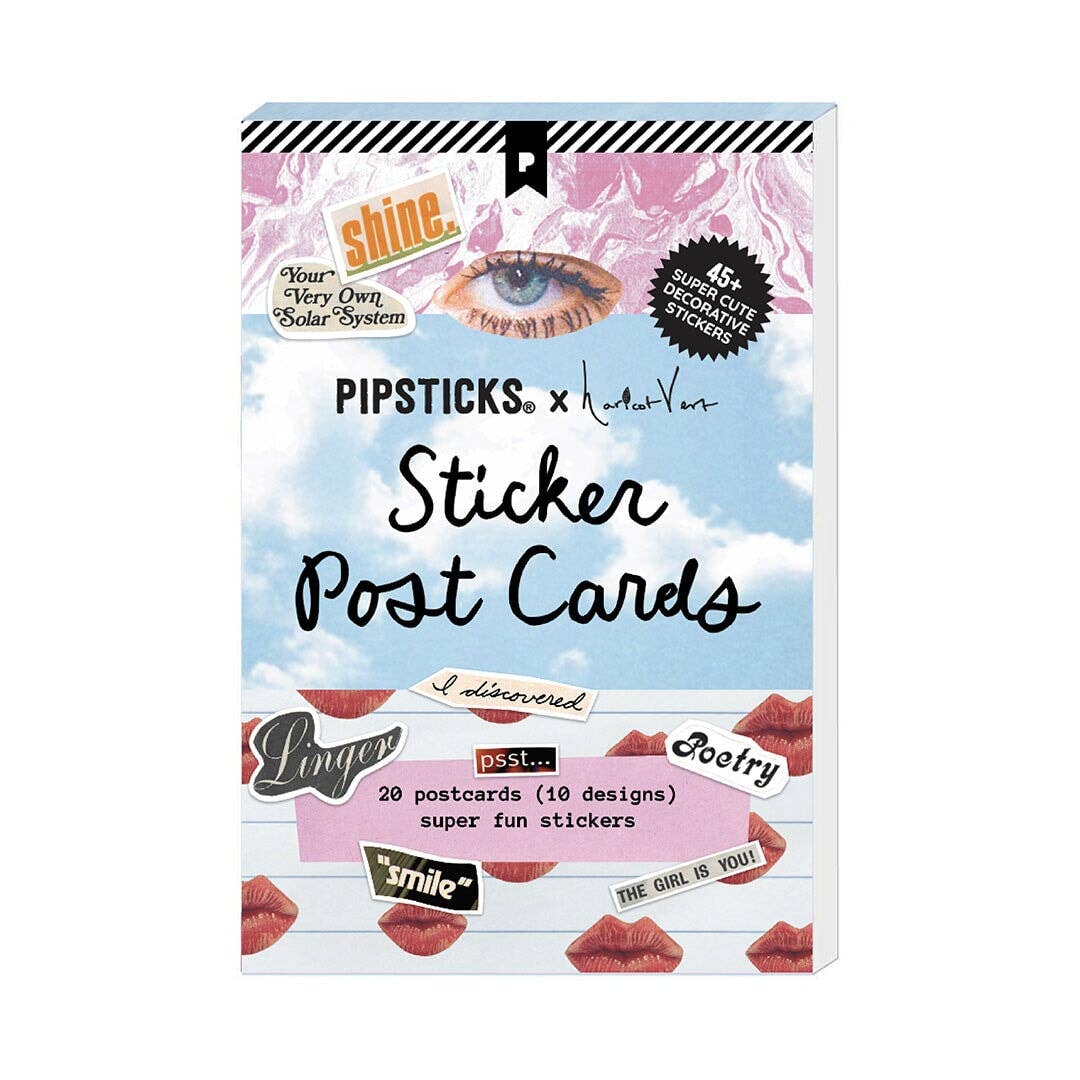 COMING SOON: Pipsticks x Haricot Vert Daydreams Sticker Postcard Book