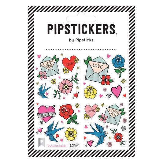 Pipsticks True Love Tattoo Sticker Sheet