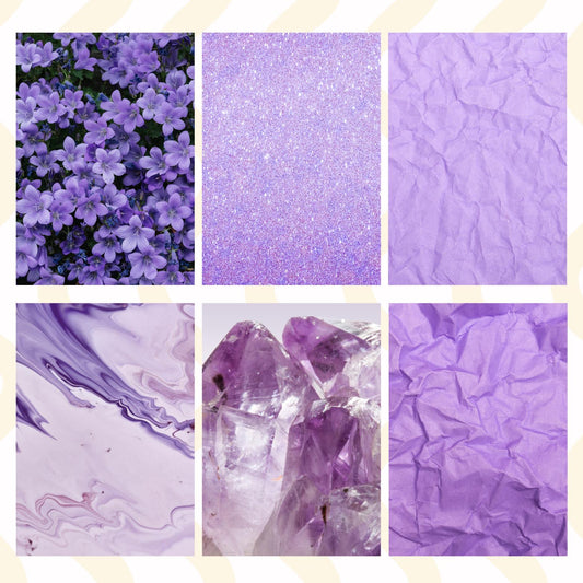 Purple Sticky Back Journal Paper Pack