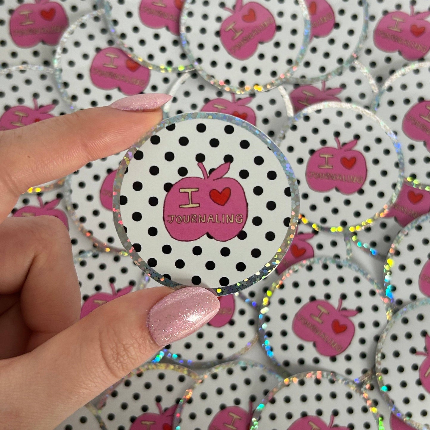 NanyCraftShop Polka Dot Journaling Sticker