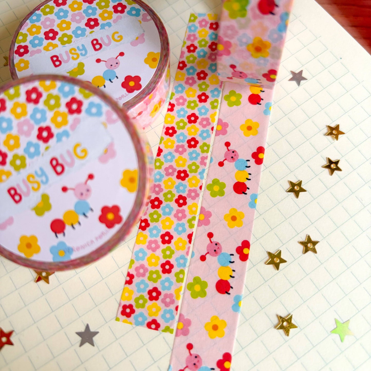 COMING SOON: Veronica Porlier Illustrations - Busy Bug Washi tape