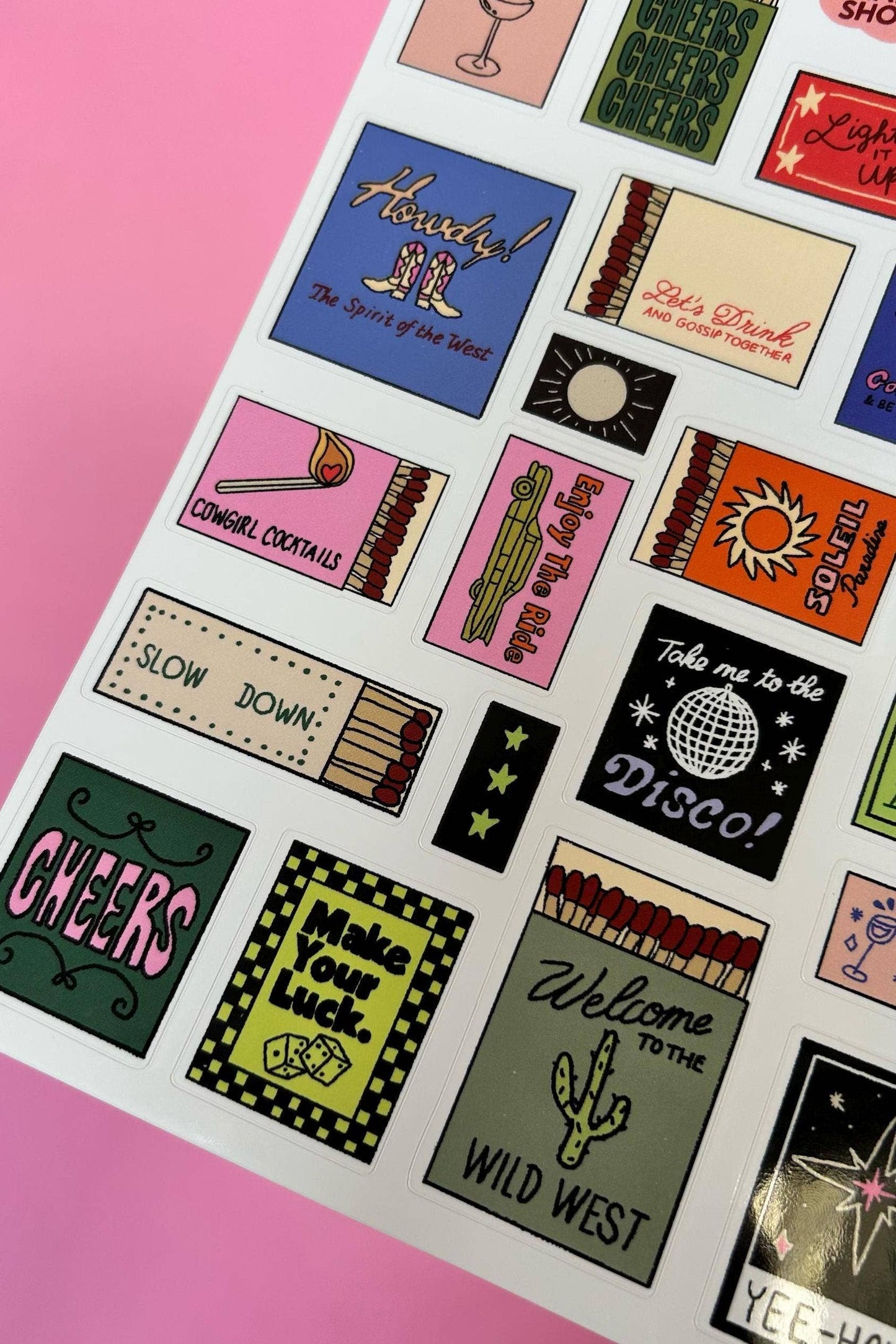 NanyCraftShop A5 Matchbox Sticker Sheet