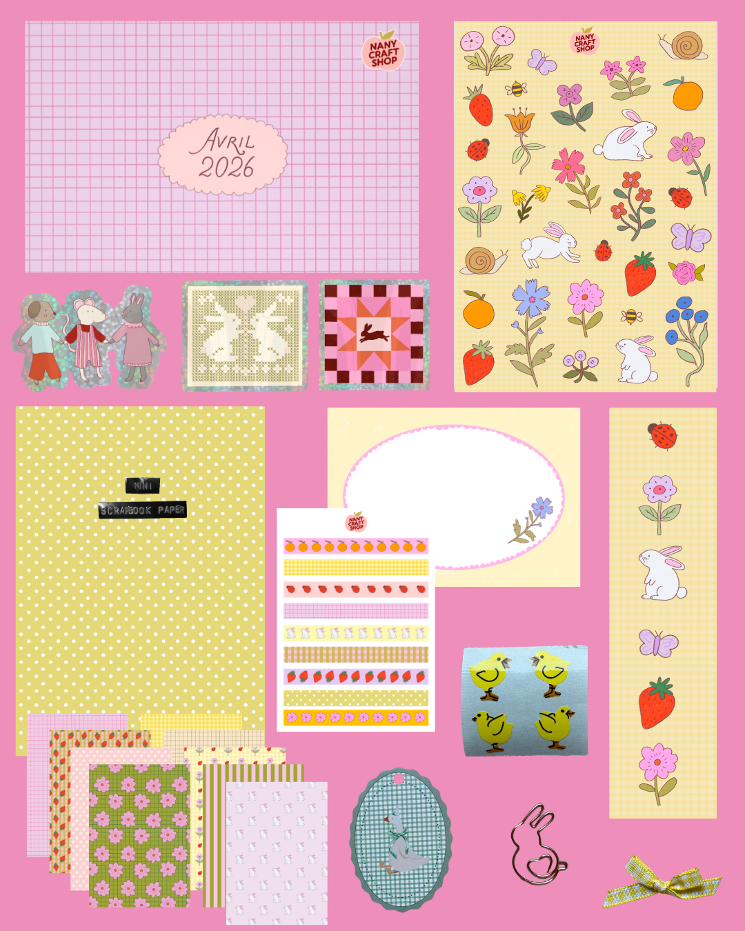 COMING SOON: Nany Craft Shop - Nany Junk Club April Envelope