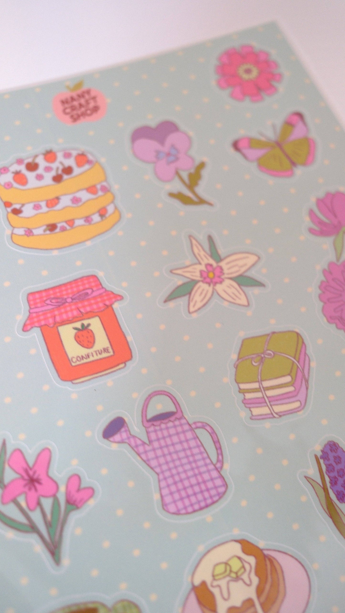 COMING SOON: Nany Craft Shop - A5 Picnic Sticker Sheet