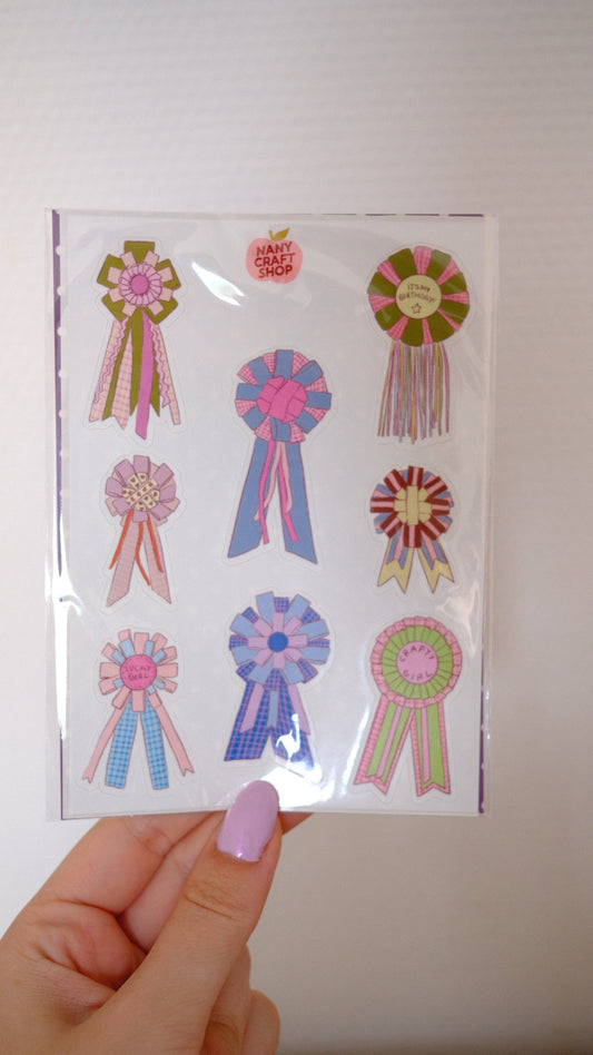 Nany Craft Shop - A6 Rosette Sticker Sheet