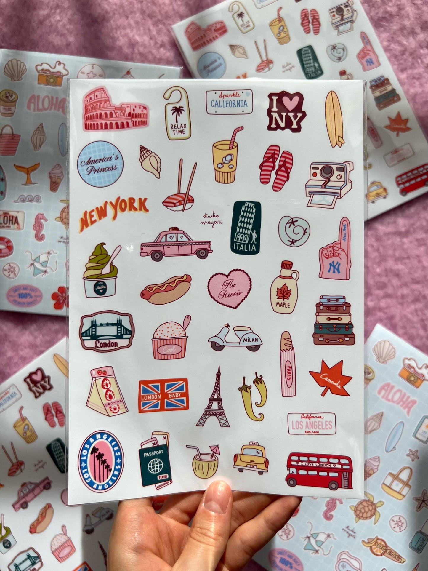 COMING SOON: Studio Magari - Travel Sticker Sheet