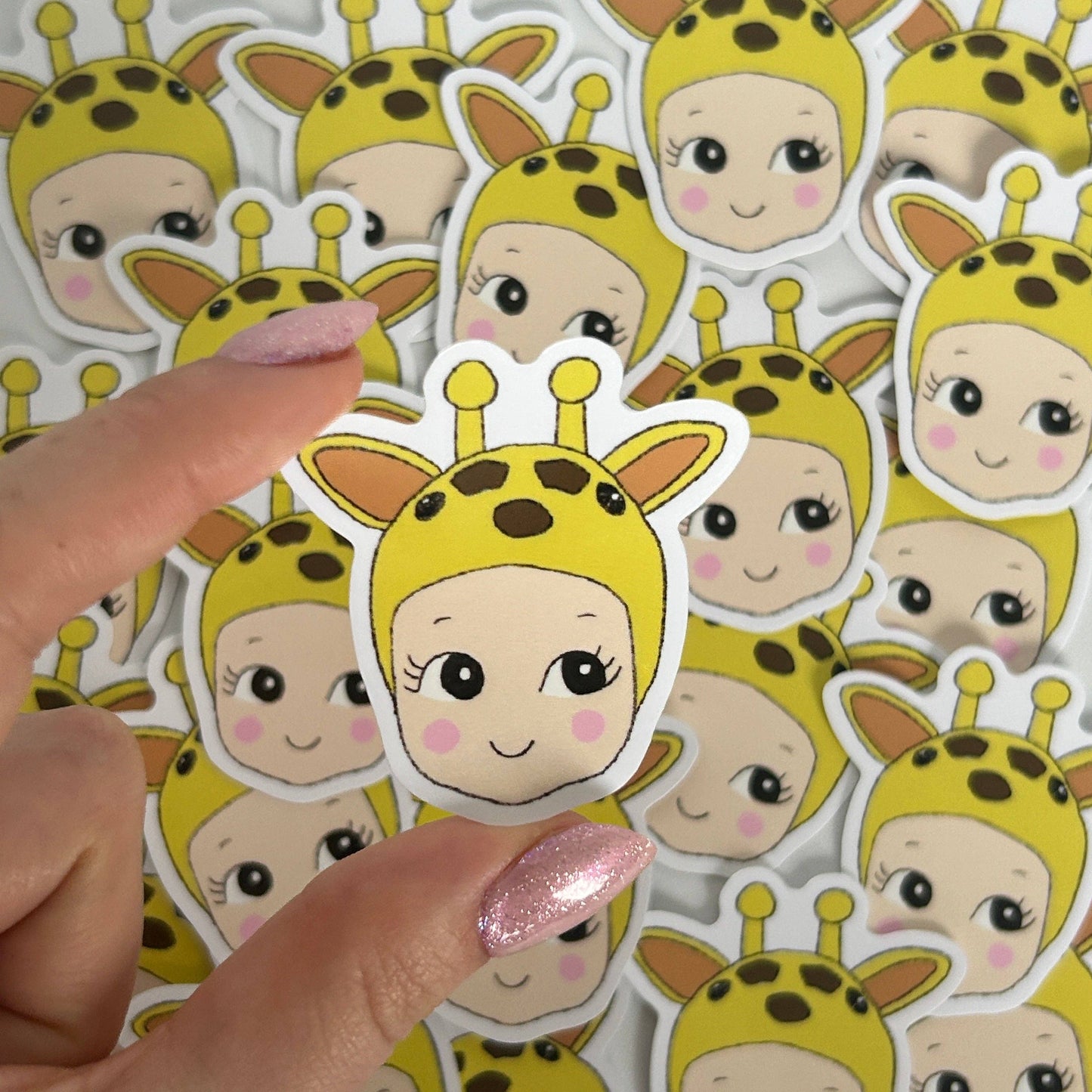 NanyCraftShop Baby Giraffe Sticker