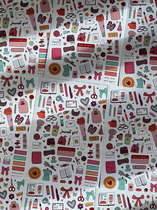 Hollie Fuller - Journal Girl Sticker Sheet