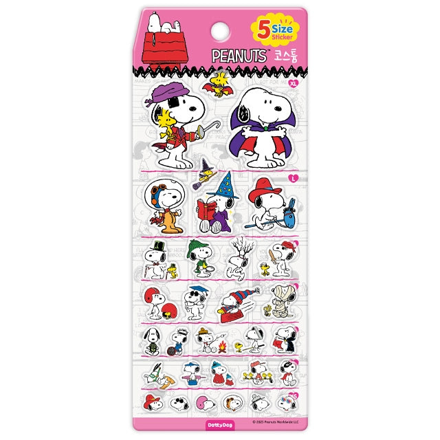 COMING SOON: Peanuts Snoopy 5 Sizes Jelly Coated Stickers