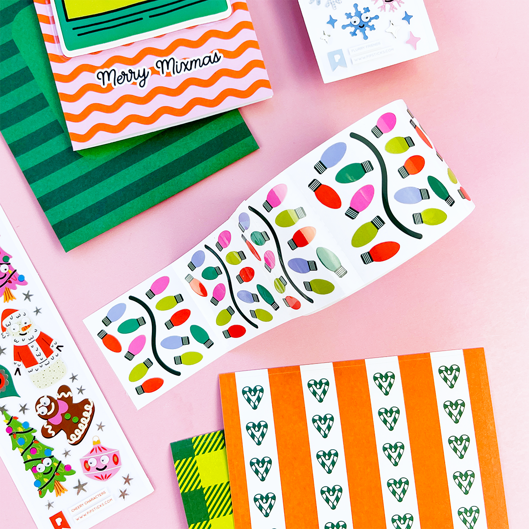 Coming Soon: Pipsticks - Tear-off Stickers - Festive Flickers