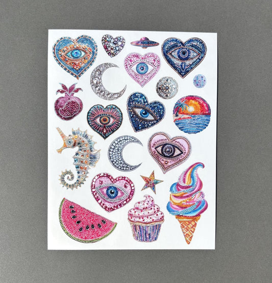 Beaded Trinket Sticker Sheet