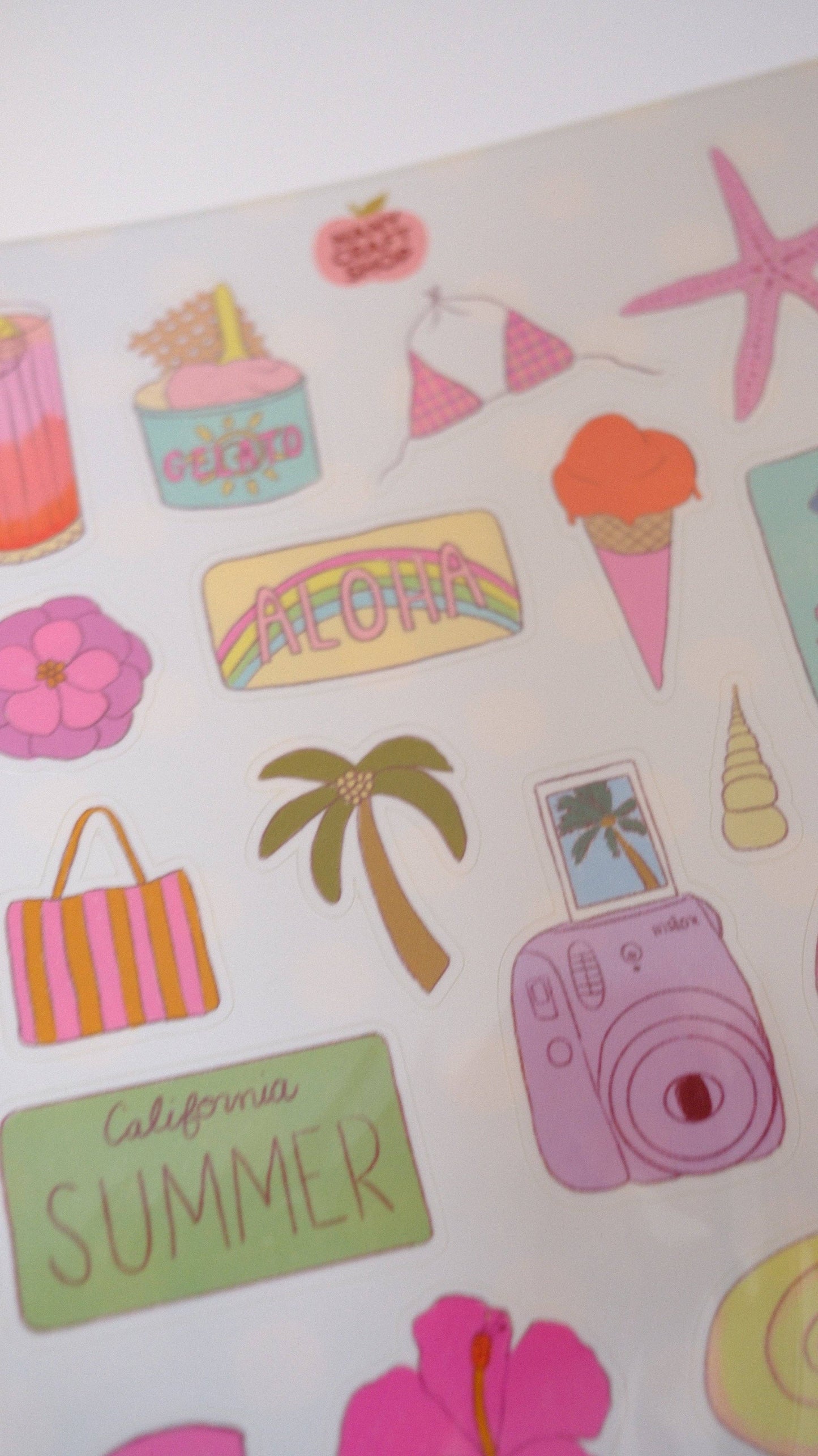 COMING SOON: Nany Craft Shop - A5 Summer Girl Sticker Sheet