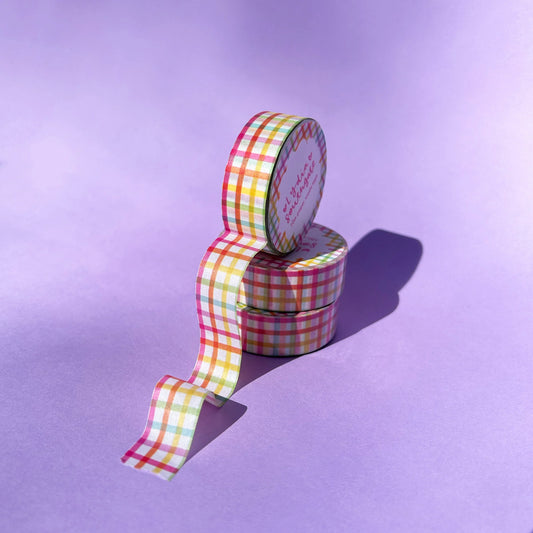 Lydia Southgate - Rainbow Gingham Washi Tape