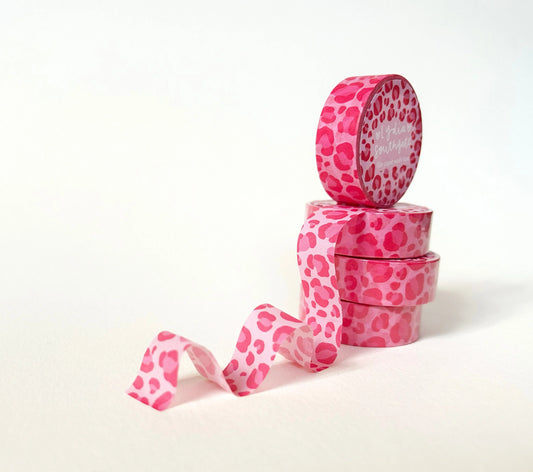 Lydia Southgate - Pink Leopard Print Washi Tape